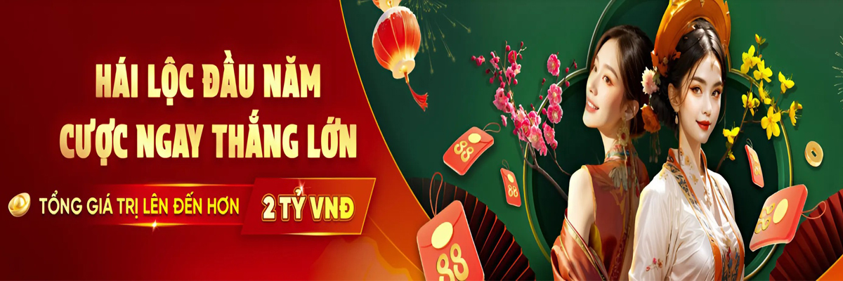 Banner khuyến mãi hái lộc đầu năm LIXI88